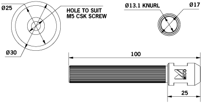 Mortice-Fitted Hinge Bolt